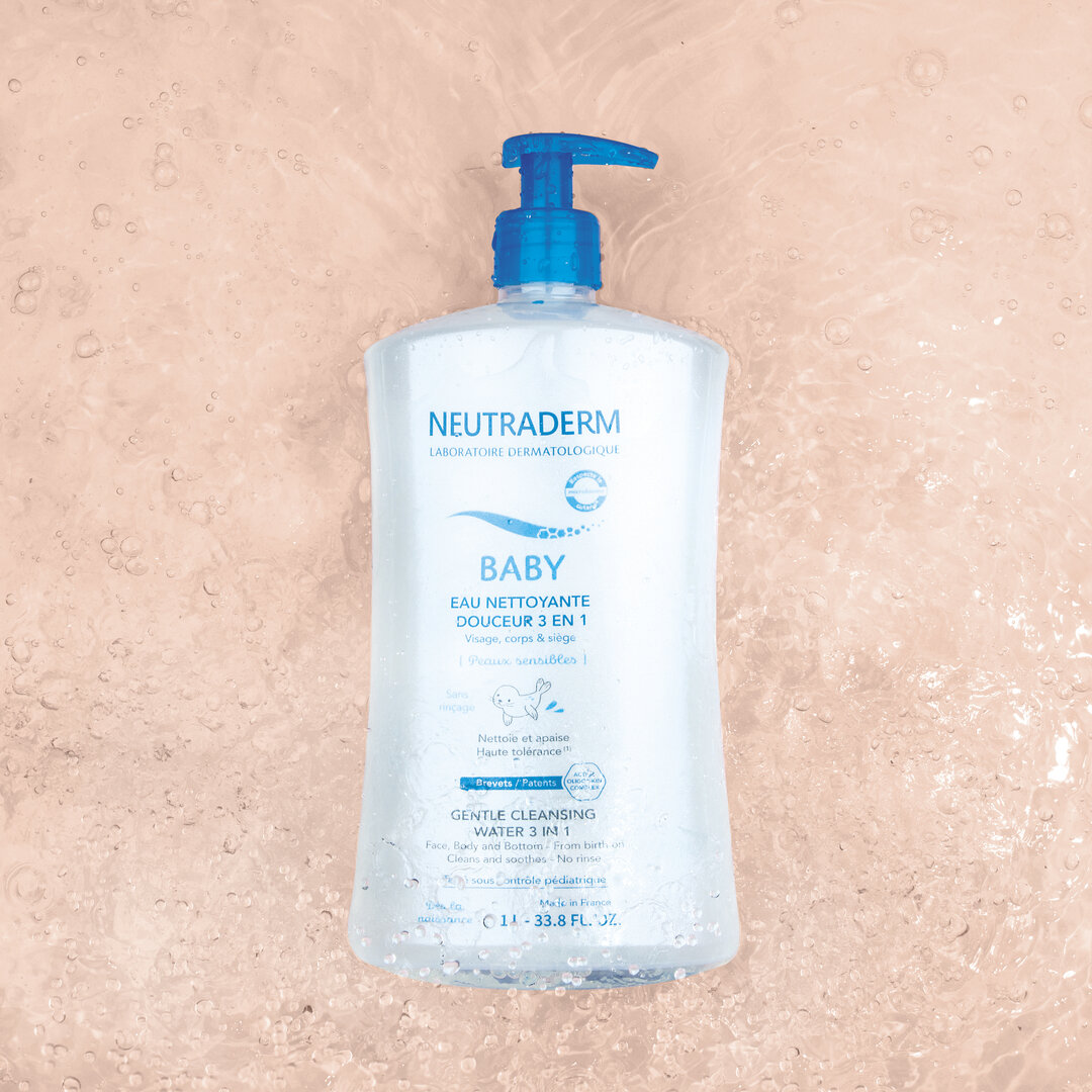 Nettoyant et Bain Moussant Hypoallergénique Peau Sensible Bébé RECHARGE  1000 ml